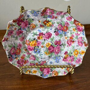 Royal Albert "Rose Chintz" Oval Sweetmeat Dish Nuts Candy Bone China England